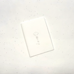 Prägung auf Papier mit Blumensamen